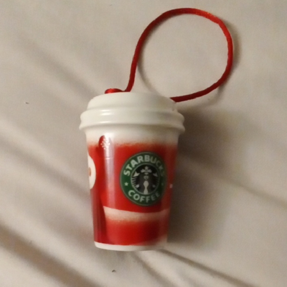 Starbucks Festive Red and White Ornament